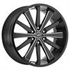 Pivot 22X9.5 6X5.5 5.84BS +15 Gloss Black w/ Milled Accents - image 1