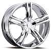 Ultra 291/292 FWD/RWD Saber Platinum Series Chrome Wheels Size: 20" x 9" - image 1