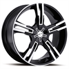 Ultra 291/292 FWD/RWD Saber Platinum Series Gloss Black Wheels Size: 17" x 7.5" - image 1