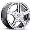 Ultra 403 Slalom Series Chrome FWD Wheel Size: 14" x 6" - image 1