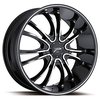 Ultra 406 America Platinum Series Gloss Black RWD Wheels Size: 22" x 9" - image 1