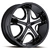 Ultra 416 Patriarch Platinum Series Gloss Black FWD Wheels Size: 22" x 9" - image 1