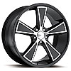 Ultra 431 Hustler Gloss Black Diamond Cut RWD Wheels Size: 20" x 10" - image 1