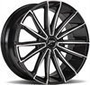 Platinum 439 Turbine Gloss Black w/ Diamond Cut Accents Wheel 22" x 9.5" - image 1