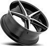 Platinum 440 Smooth Trip Gloss Black w/ Diamond Cut Face Wheel 20" x 8.5" - image 2