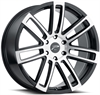 Platinum 441 Ghost Gloss Black w/ Diamond Accents Wheel 22" x 9.5" - image 1
