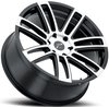 Platinum 441 Ghost Gloss Black w/ Diamond Accents Wheel 20" x 9" - image 2