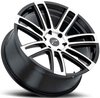 Platinum 441 Ghost Gloss Black w/ Diamond Accents Wheel 20" x 9" - image 2