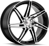 Focal 449 F-14 Gloss Black w/ Machined Face Wheel 17" x 8" - image 1
