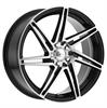 F-14 17X8 5X100/4.5 6.15B +42 Gloss Black w/ Diamond Cut Face - image 1
