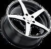 Focal 455 F-55 Gloss Black with Diamond Cut Face Wheel 17" x 8" - image 2