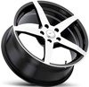 Focal 455 F-55 Gloss Black with Diamond Cut Face Wheel 18" x 8" - image 2