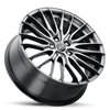 465-7866G+40 465-Series Reprisal Wheel [Size: 17"x8"] Bright Graphite Silver Finish - image 2