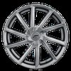 466-2807G+40 466-Series Mystic Wheel [Size: 20"x8.5"] Bright Graphite Silver Finish - image 3