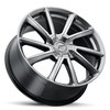 466-8822G+40 466-Series Mystic Wheel [Size: 18"x8"] Bright Graphite Silver Finish - image 2