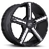 Ultra 499 Dynasty Black/Chrome Insert FWD Wheel Size: 17" x 7.5" - image 1
