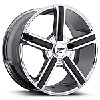Ultra 499 Dynasty Chrome/Black Insert FWD Wheel Size: 18" x 8" - image 1