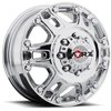 Front Beast Chrome Dually Wheel Size: 17" x 6-1/2" - image 1