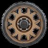 113-7963BZ+01 113-Series The Boss Wheel [Size: 17"x9"] Satin Bronze w/ Satin Black Lip Finish - image 3