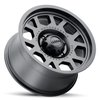 114-8983SB+12 114-Series The Chief Wheel [Size: 18"x9"] Satin Black Finish - image 2