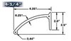 52-178 Flexy Flare Rubber Fender Extensions Extra Wide No Lip Side Mount [4 1/4 in. x 25 ft. Bulk Roll] - image 3