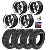 U107 US Mag Standard Fit Wheel and Tire Kit 1967-79 A/F/X-Body Cars* - image 1