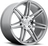 20x9 Lucerne 5x4.5 MS 35 72.6 MS -Silver Machined - image 1