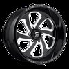 D587 Flow One Piece Cast Aluminum Wheel Size: 20" x 9" - image 2