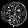 D595 Sledge One Piece Cast Aluminum Wheel Size: 24" x 12" - image 2