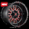 D612 Stroke One Piece Cast Aluminum Wheel Size: 20" x 10" - image 2