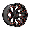 D787 17X9 BLK/RED -12MM - image 1