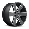 Foose Switch Black Milled Wheels 6 Lug 6.43" RS - image 1