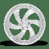 U132240077+25L U132 DESPERADO Wheel [Size: 24"x10"] Chrome Finish, Left/Driver Side - image 3