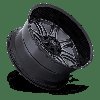 FC853AB22907001 853 DARKSTAR Wheel [Size: 22"x9"] Matte Gunmetal w/Black Lip Finish - image 2