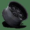 FC853MB22904301 853 DARKSTAR Wheel [Size: 22"x9"] Matte Black w/Gloss Black Lip Finish - image 2