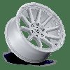 FC887SD20906820 FC887 CIRCUIT Wheel [Size: 20"x9"] Gloss Silver w/Machined Face Finish - image 2