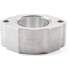 THERMOSTAT HOUSING SPACER 1.5 THICK WITH TWO 3/8 PIPE HOLES ANODIZED - image 1