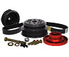 30 PRO SERIES SERPENTINE PULLEY KIT SBC W/ BLOCK MOUNTED STEERING PUMP - image 1