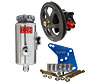 302CI. FORD HEAD MOUNT CAST IRON PUMP W/ REMOTE TANK / 6.0 V-BELT PULLEY - image 1