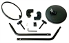 Black Quick Mirrors for 1976-1995 Jeep CJ and Wrangler YJ - image 1