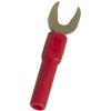 Slotted Ring Female Banana Adapter Red 4mm - image 1