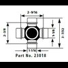 Conversion Universal Joint Outside Yoke Span: 3.219" - image 2