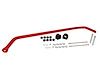 REV003.0200 Front (33 mm) Sway Bar Fits Select Chevy Silverado 1500 Classic, Chevy Avalanche 1500, Chevy Silverado 1500, Chevy