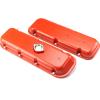 Big Block Chevy Style Valve Covers [Orange Painted Finish] - image 1