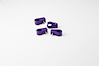 10-562-20 Single Place T Clamp, 9/16 in., 6AN, 4 Pieces, Purple - image 1