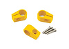 10-650-15 Single Place T Clamp, 11/16 in., 8AN, 4 Pieces, Yellow - image 1