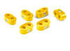 20-252-15 Double Place T Clamp, 1/4 in.-1/4 in, 6 Pieces, Yellow - image 1