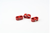 20-652-13 Double Place T Clamp, 11/16 in.-11/16 in, 8AN, 3 Pieces, Red - image 1