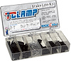 30-890-11 T Clamp Brake Line Kit, 3/16 in. to 1/4 in. Single, 3/16 to 1/4 in. Double, Black - image 1