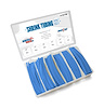 70-971-12 Shrink Tubing Kit, 110 Pieces, 6 in. Lengths, 6 Sizes, 1/8 in. To 1 in., 2:1 Heat Shrink Tubing, Blue - image 1
